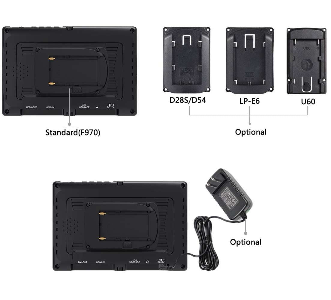Adaptateur secteur Feelworld 12V 1.5A pour moniteur de caméra inclus Norme  britannique et norme européenne