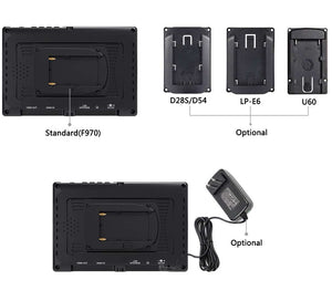 Feelworld 12V 1.5A adapter za monitor za fotoaparat uključuje britanski i evropski standard