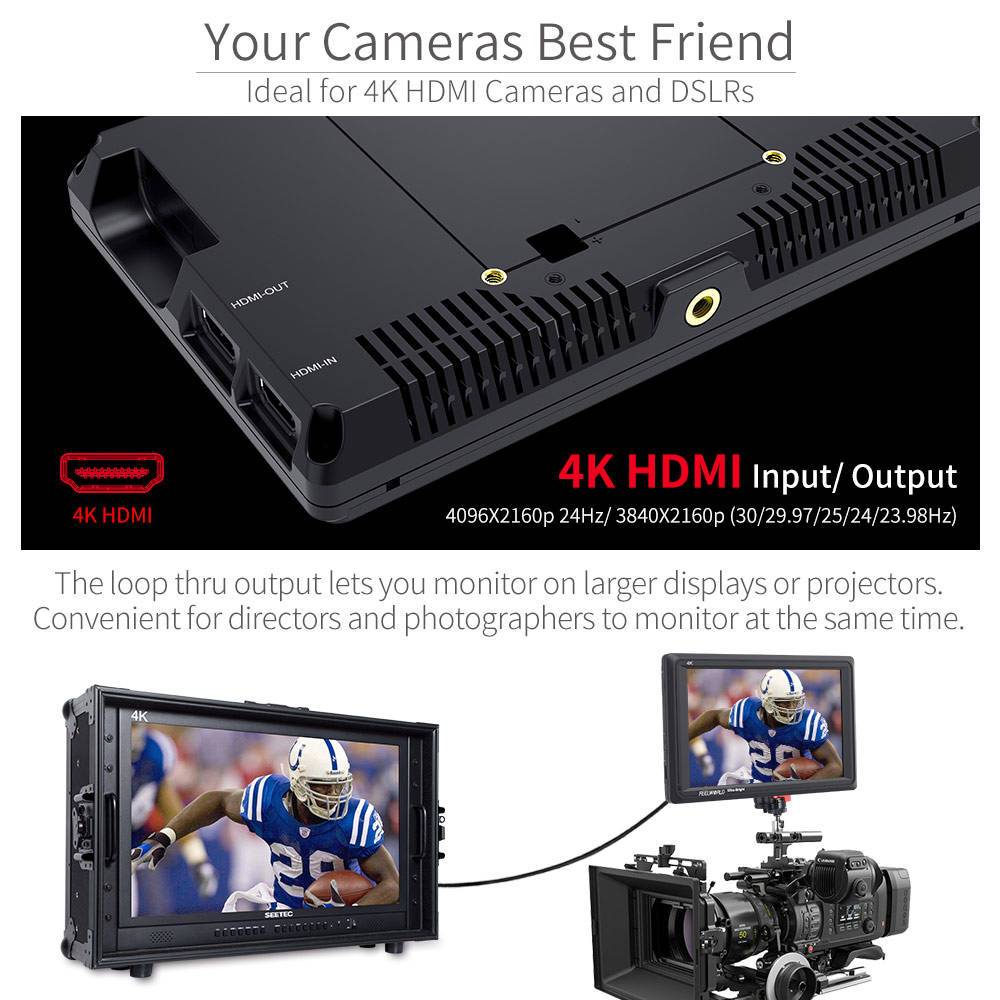 Monitor Da Campo FEELWORLD FW759 7 Pollici - Per DSLR E Videocamere | Full HD 1280x800 - Foto 8