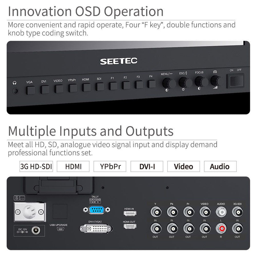 SEETEC P133-9HSD 13.3インチブロードキャストディレクターモニター