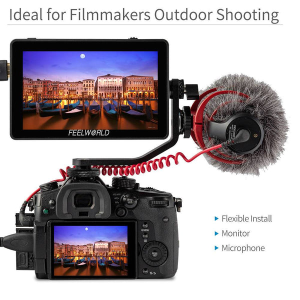 Krahu i pjerrësisë për FEELWORLD F6 PLUS 5.5 Inch 3D LUT Ekrani me prekje Kamera fushore