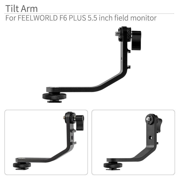 倾斜臂，用于FEELWORLD F6 PLUS 5.5英寸3D LUT触摸屏相机现场监控器