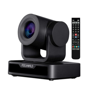 Câmera de vídeo conferência USB PTZ FEELWORLD USB10X 10X zoom óptico Full HD 1080p para transmissão ao vivo